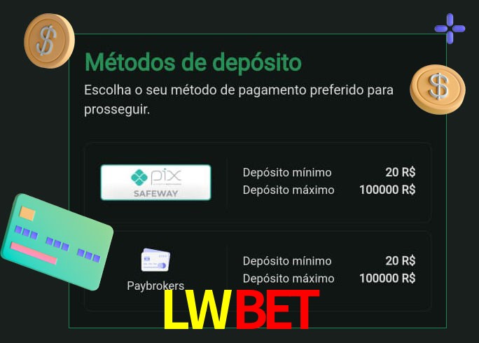 O cassino LWBET oferece uma grande variedade de métodos de pagamento